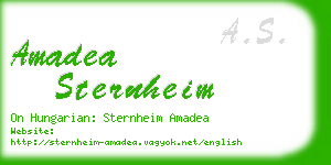 amadea sternheim business card